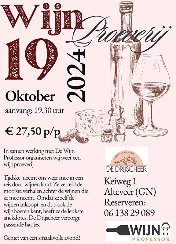 Wijn en bierproeverij